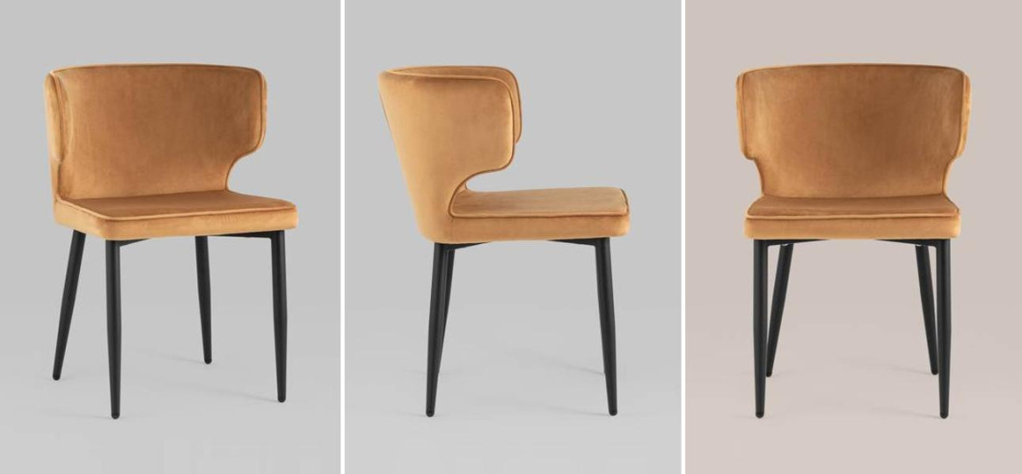 Стул Mateo Chair Терракотовый Велюр