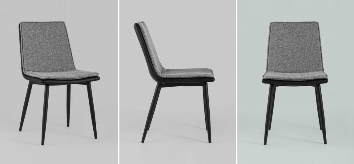 Стул Melissa  Chair Серая Рогожка