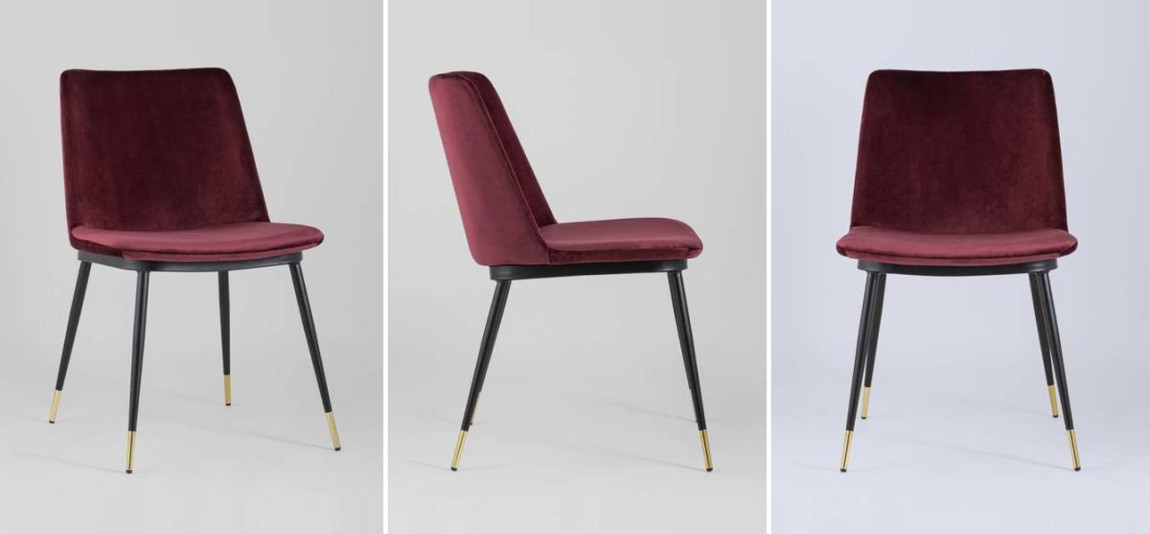 Стул Melissa Chair Вишневый Велюр