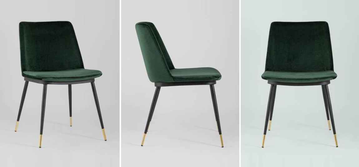 Стул Melissa Chair Зеленый Велюр
