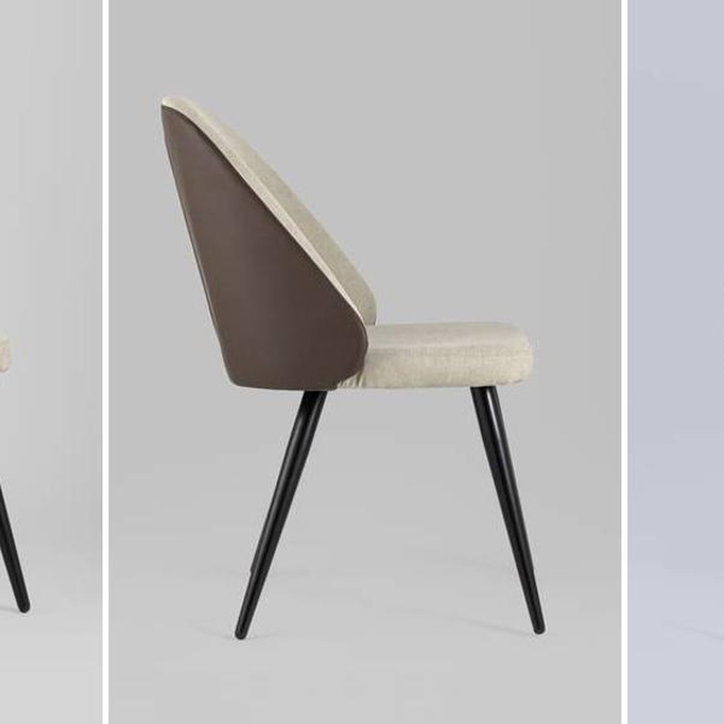 Стул Miruna Fabric and Leather Chair