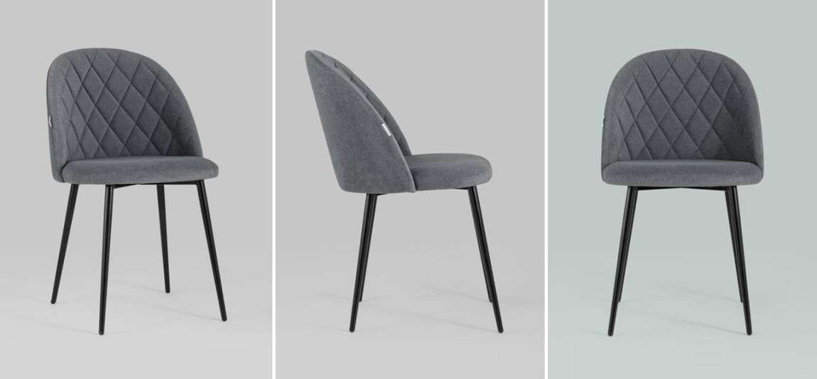 Стул Miruna Rhombus Серый