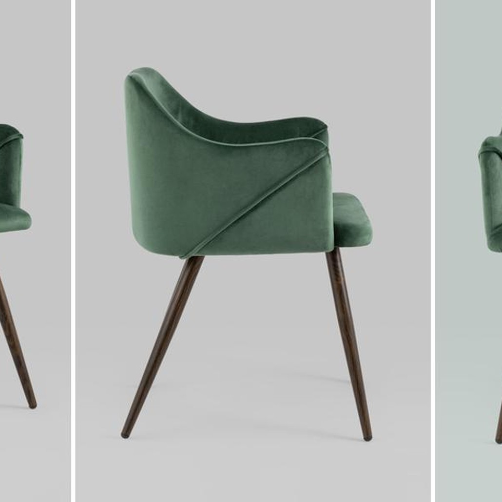 Стул Monarch Chair Зеленый Велюр