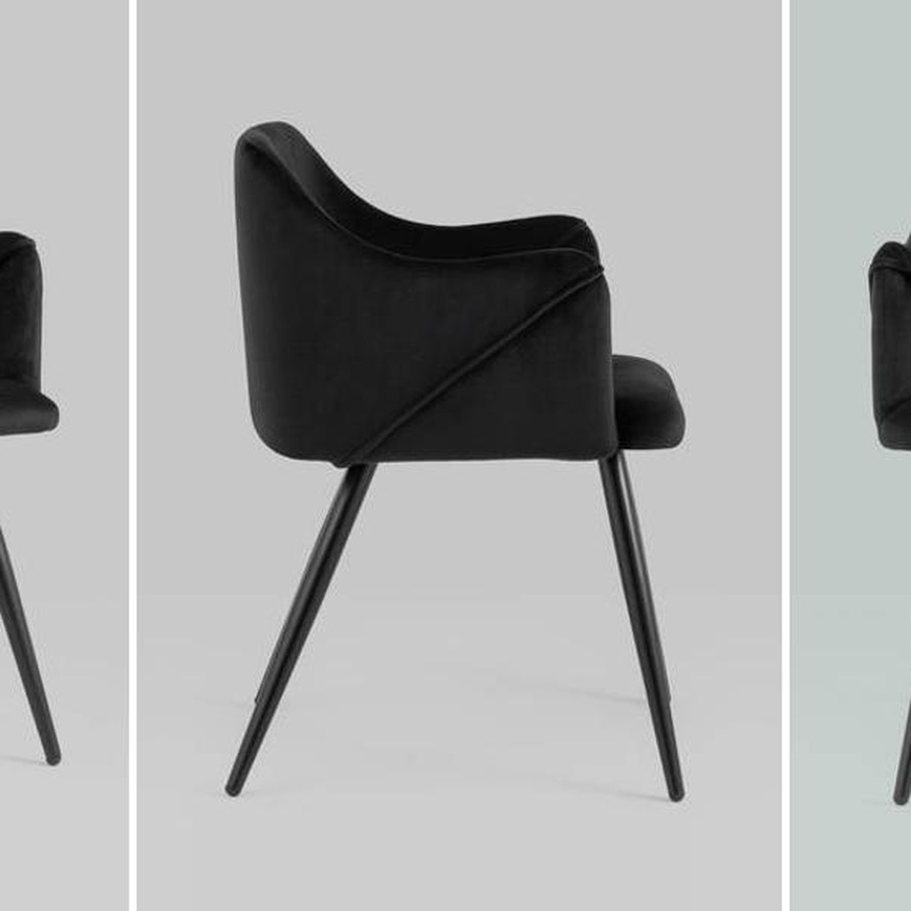 Стул Monarch Chair Черный Велюр