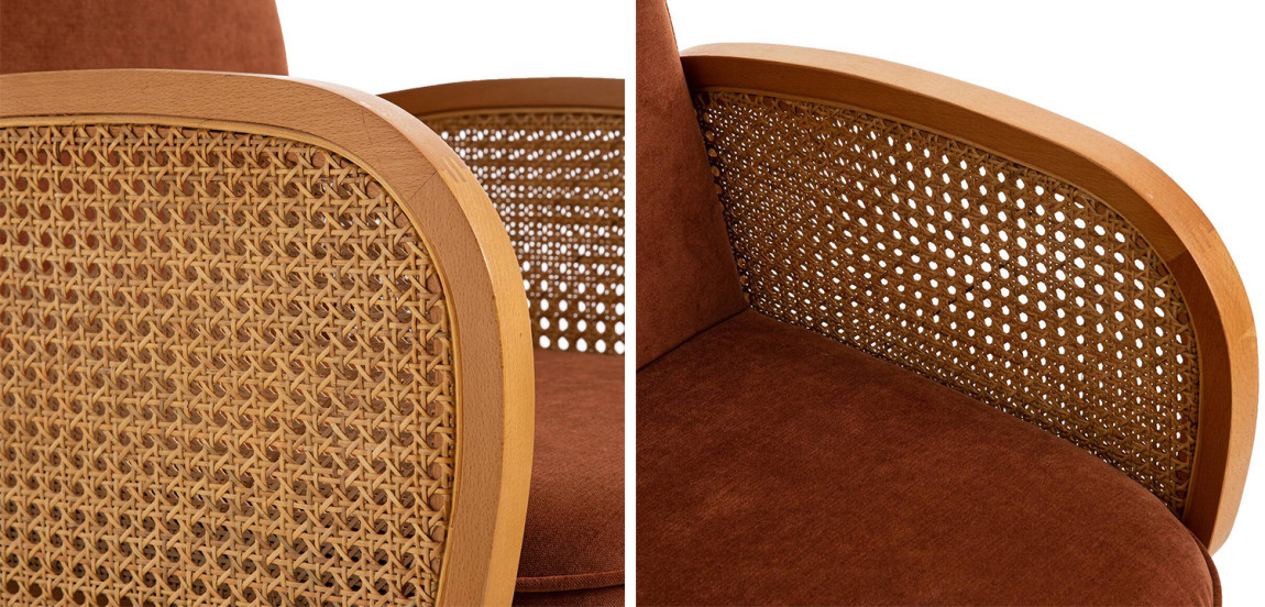 Стул Morten Wicker Terracotta Chair