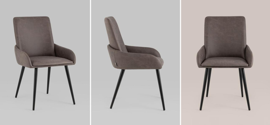 Стул Munchen Chair Коричневая Винтажная Экокожа