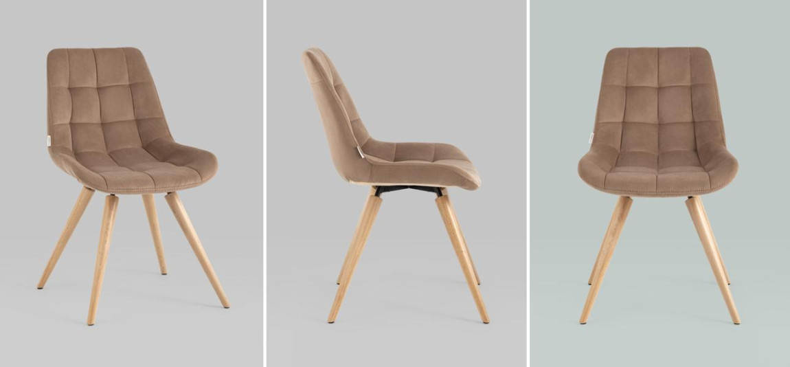 Стул NANCY Chair Велюр Капучино