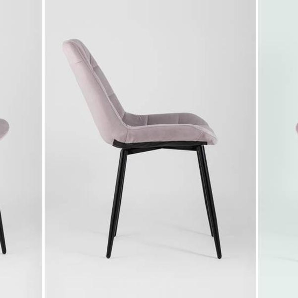 Стул NANCY Chair Пыльно-Розовый Велюр