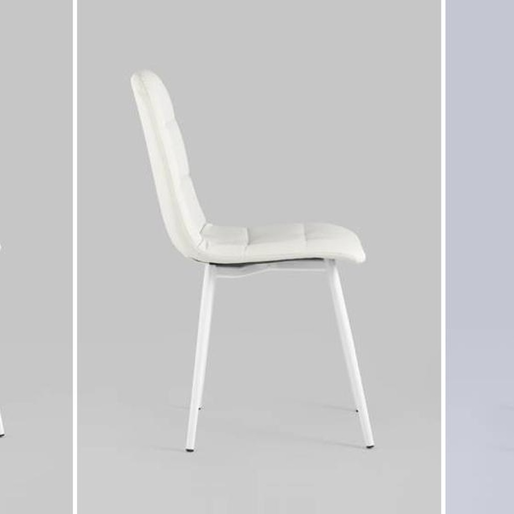 Стул NANCY S Chair Белая Экокожа