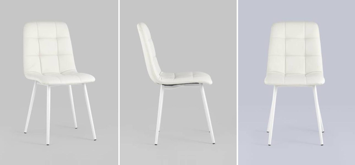 Стул NANCY S Chair Белая Экокожа