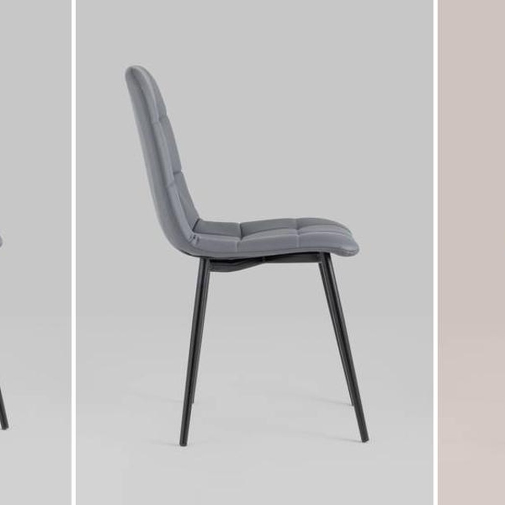 Стул NANCY S Chair Серая Экокожа