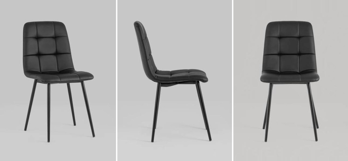 Стул NANCY S Chair Черная Экокожа