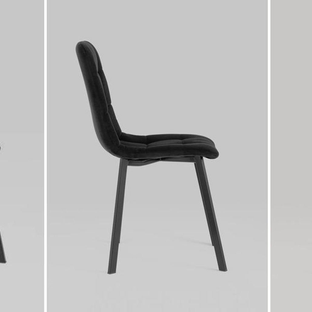 Стул NANCY S Chair Черный Велюр