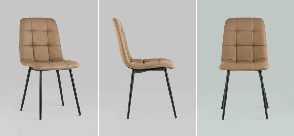 Стул NANCY S Chair Экокожа Цвет Капучино