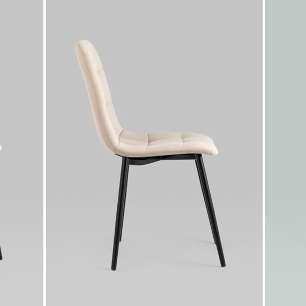 Стул NANCY S-2 Chair Бежевый Велюр