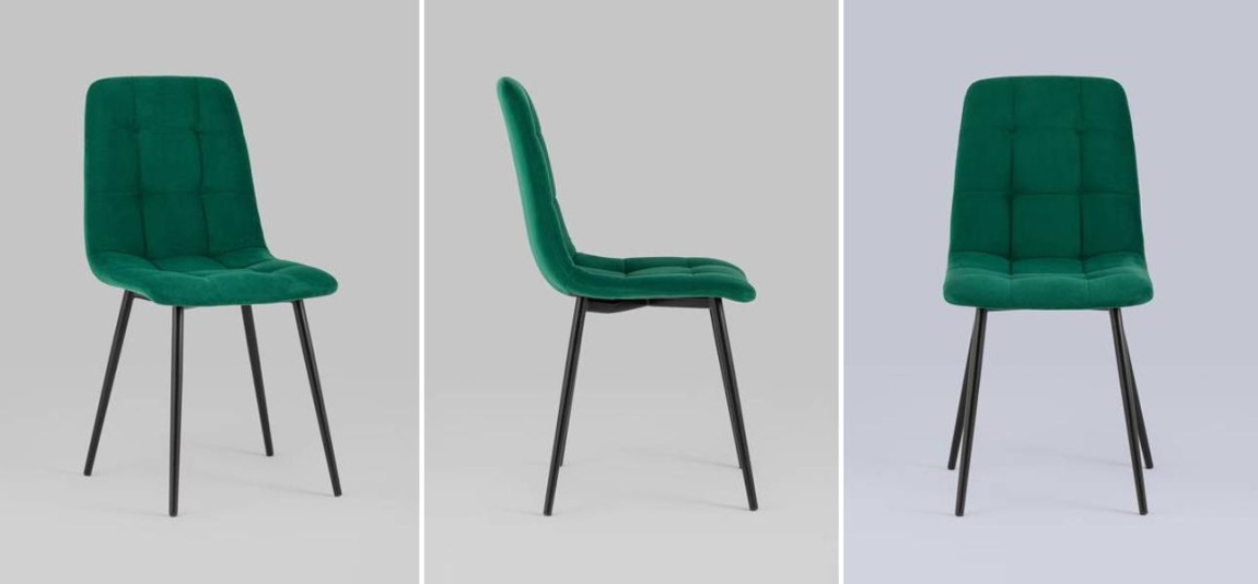 Стул NANCY S-2 Chair Изумрудный Велюр