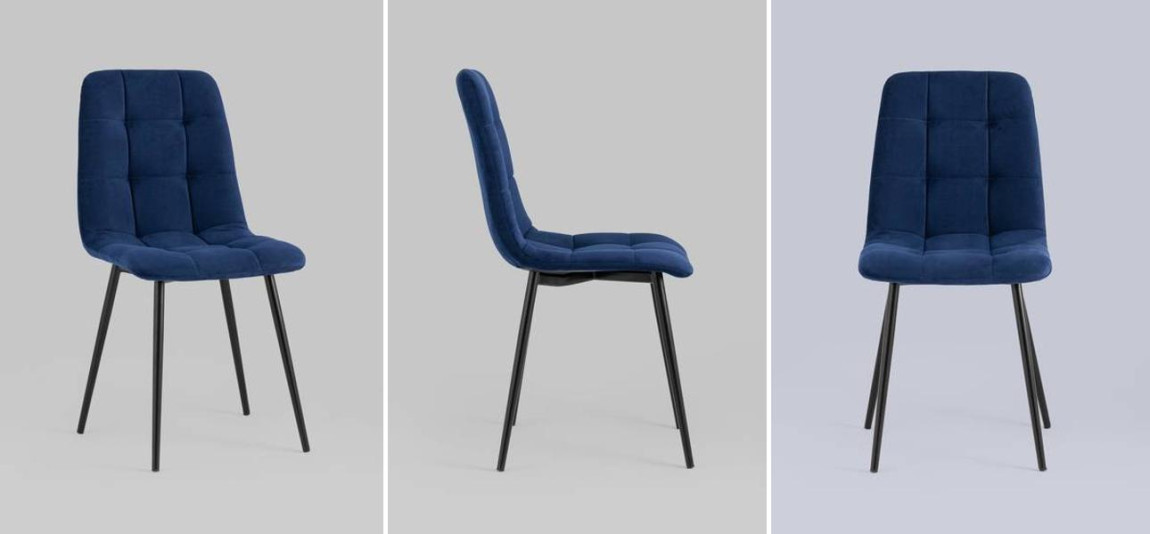 Стул NANCY S-2 Chair Синий Индиго