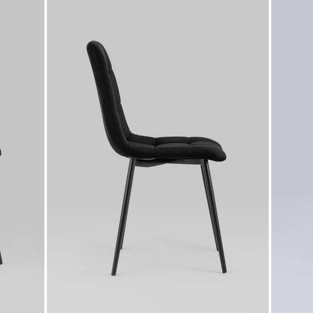 Стул NANCY S-2 Chair Черный Велюр
