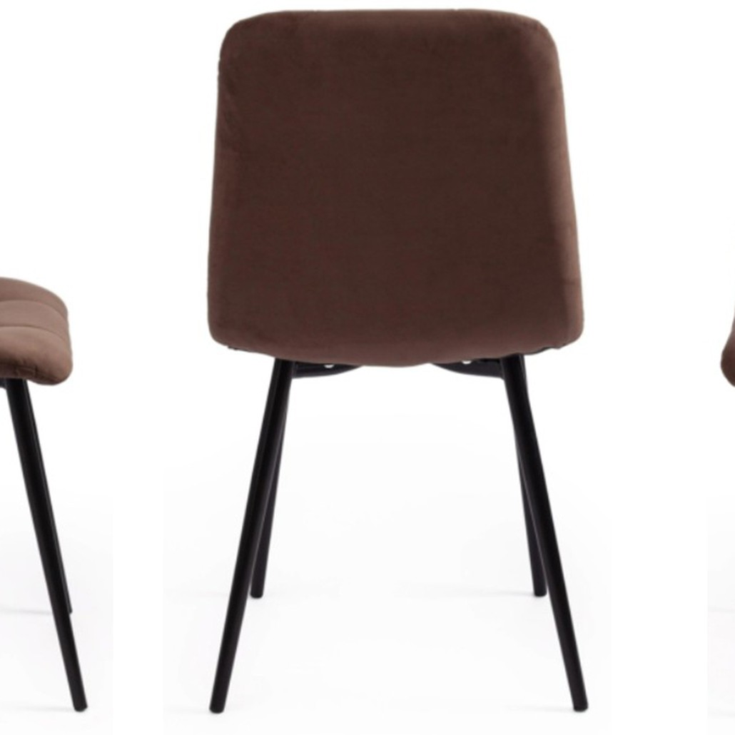 Стул Nancy Velour Brown Chair