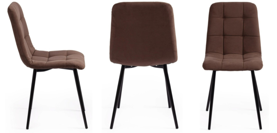Стул Nancy Velour Brown Chair
