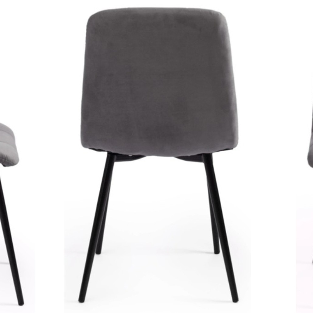 Стул Nancy Velour Grey Chair