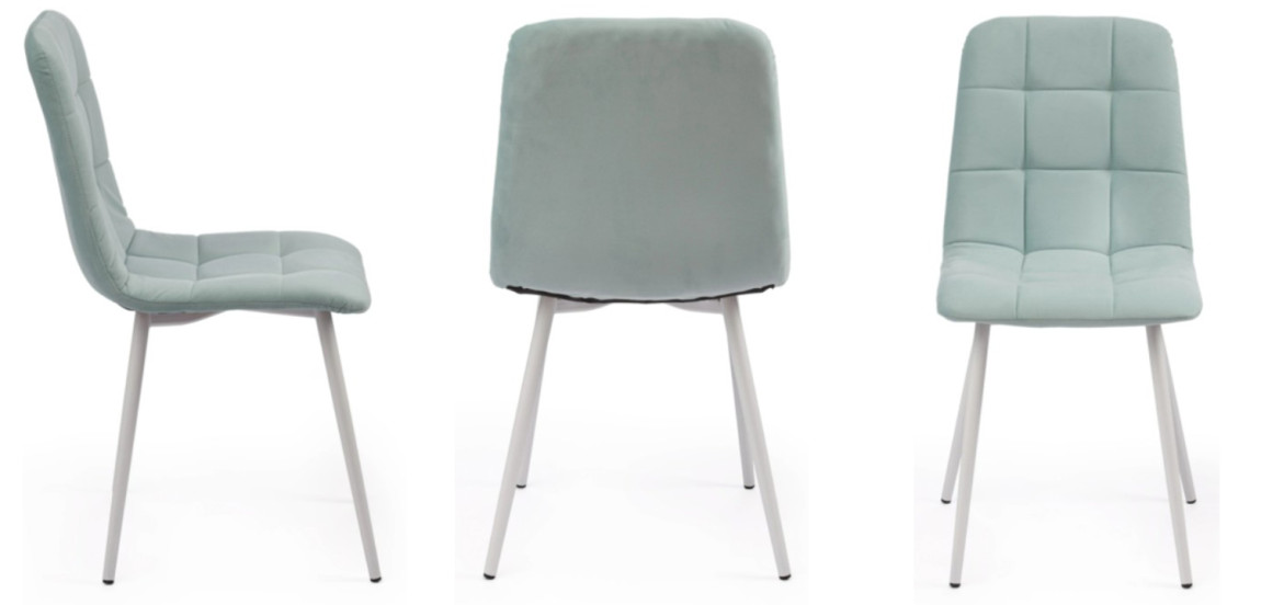 Стул Nancy Velour Light Blue Chair