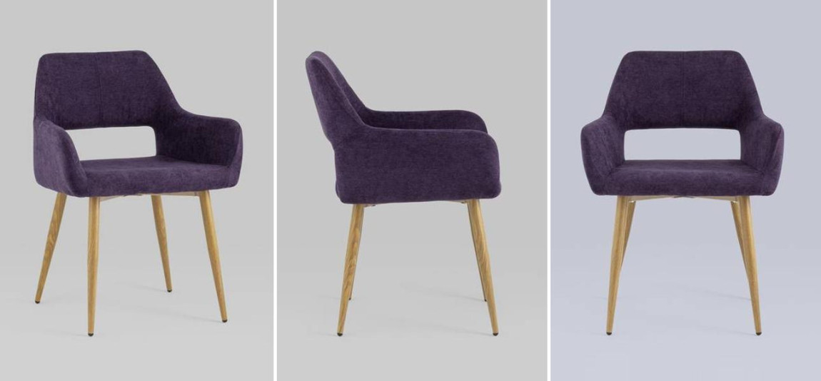 Стул NEASAN Chair Фиолетовый Велюр