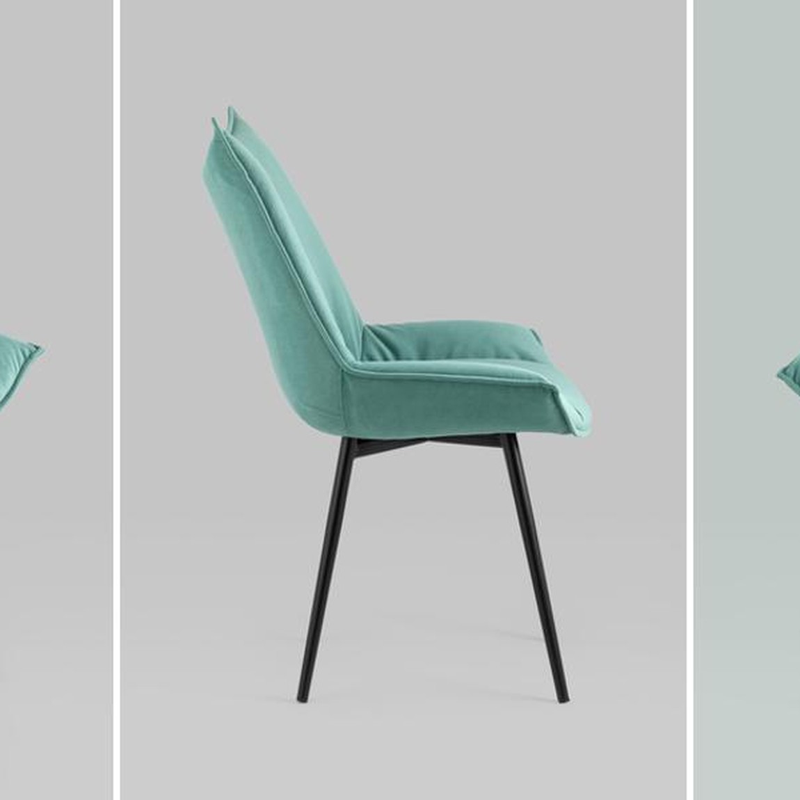Стул Oslo Chair Велюр Мятный Цвет