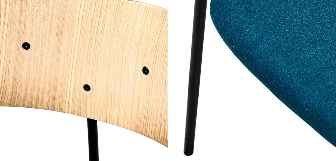 Стул Pilar Loft Stool blue