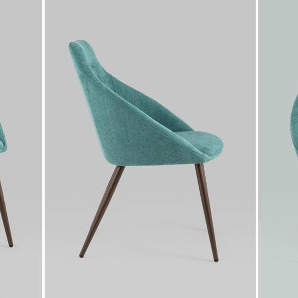 Стул Queenie Chair Голубой Цвет