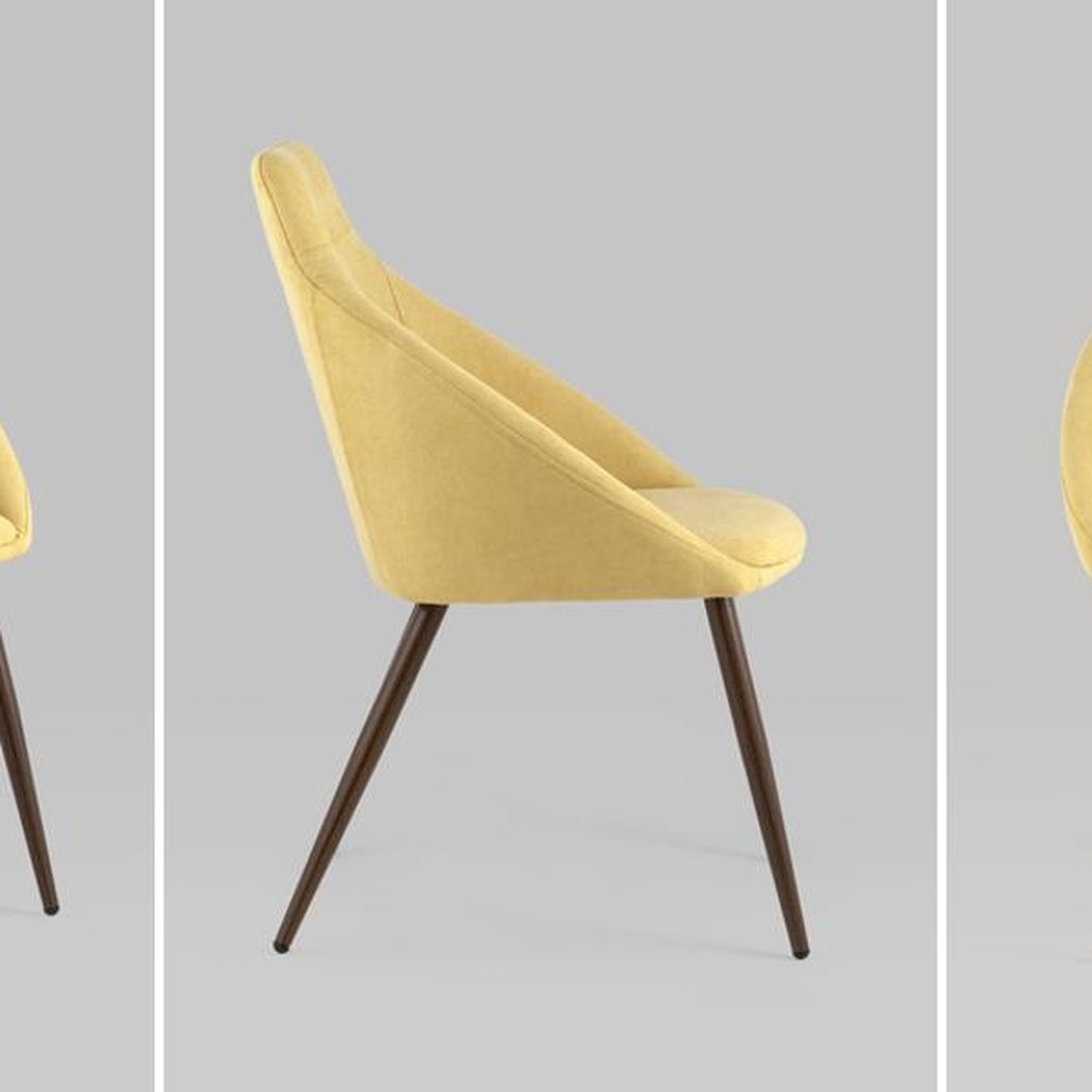Стул Queenie Chair Желтый Цвет