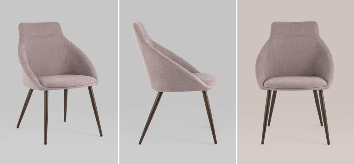 Стул Queenie Chair Пыльно-Розовый Цвет