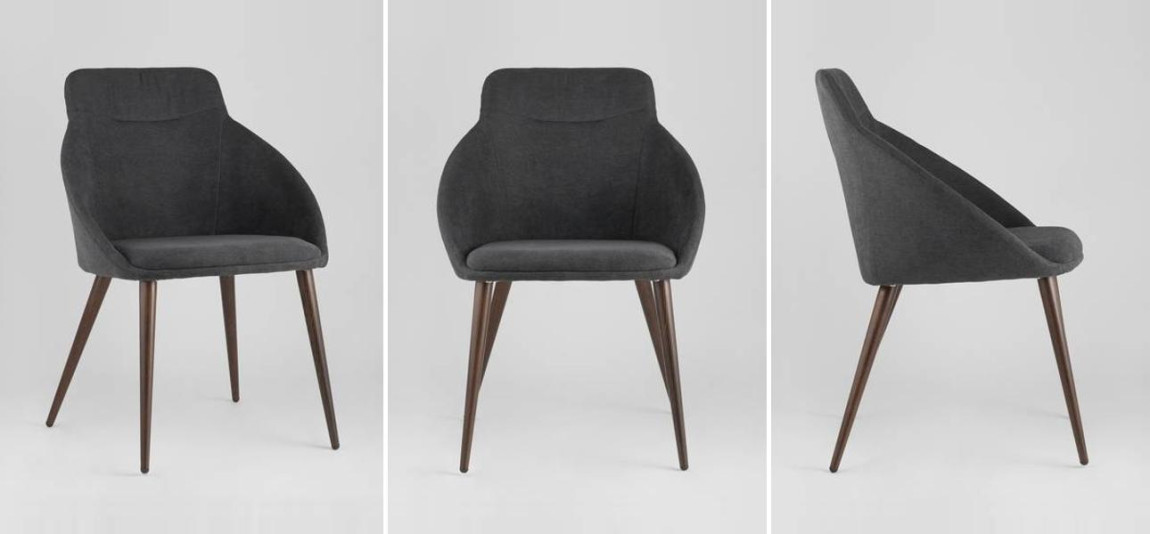 Стул Queenie Chair Серый Цвет