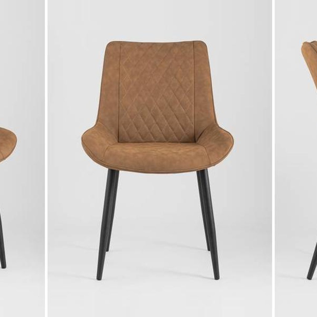 Стул RHOMBUSES L Винтажная Коричневая Экокожа