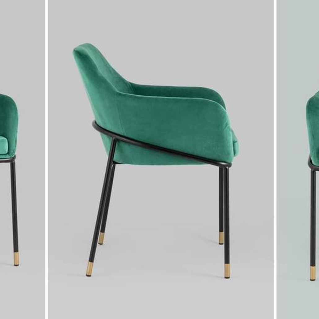 Стул Sandra Chair Зеленый Велюр