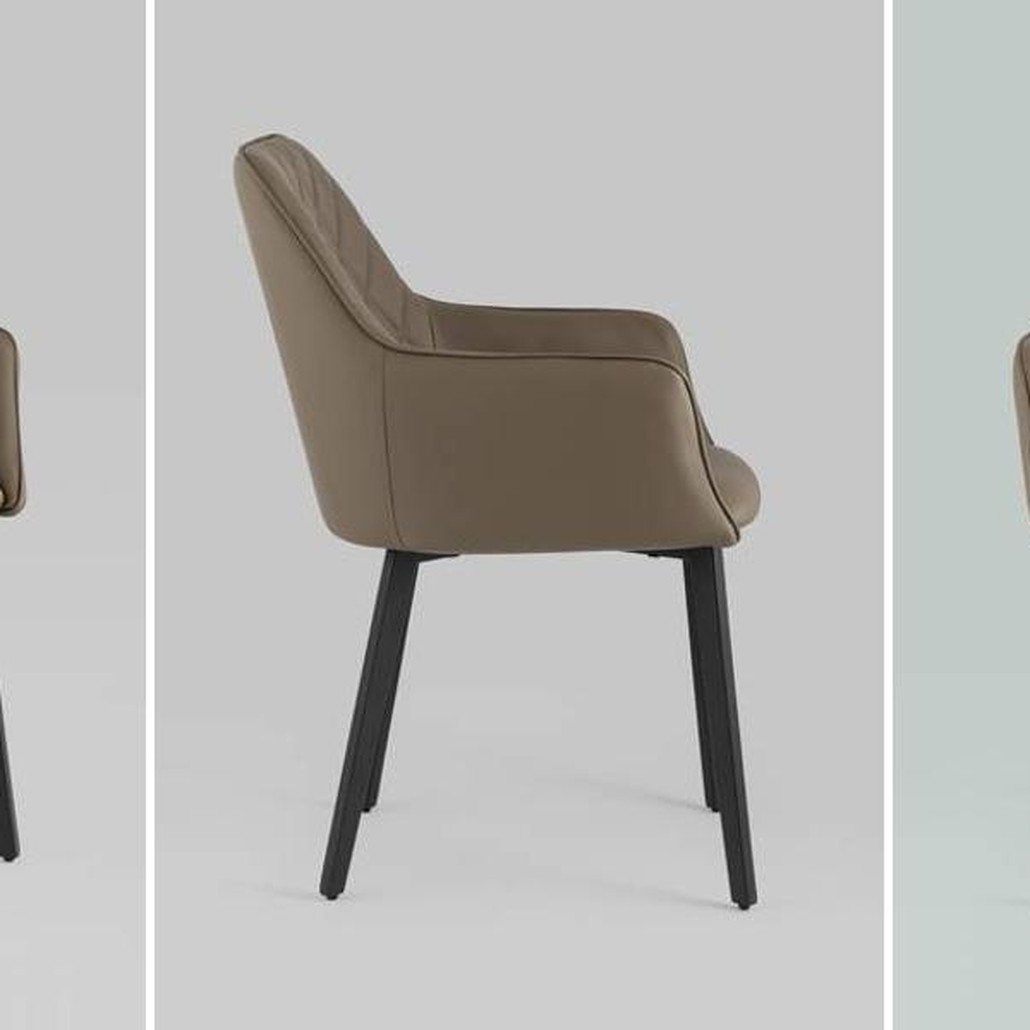 Стул Seoul Chair Коричневая Экокожа