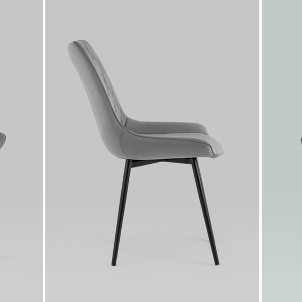Стул Seoul S Chair Серый Велюр