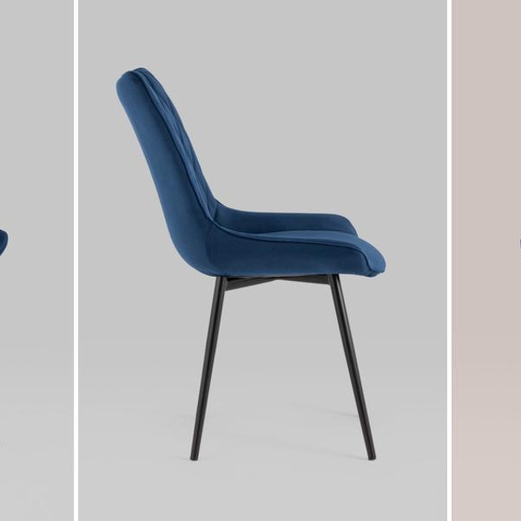Стул Seoul S Chair Синий велюр
