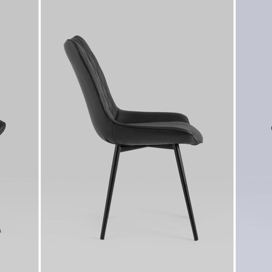 Стул Seoul S Chair Черная Экокожа