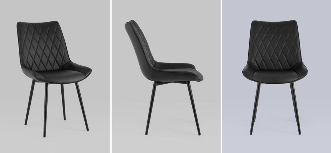 Стул Seoul S Chair Черная Экокожа