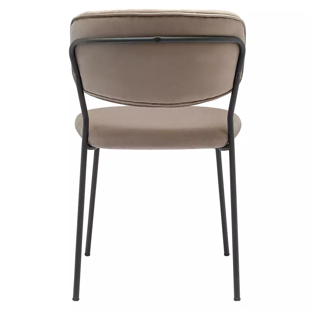 Стул Singer Chair без подлокотников светло-коричневый Велюр