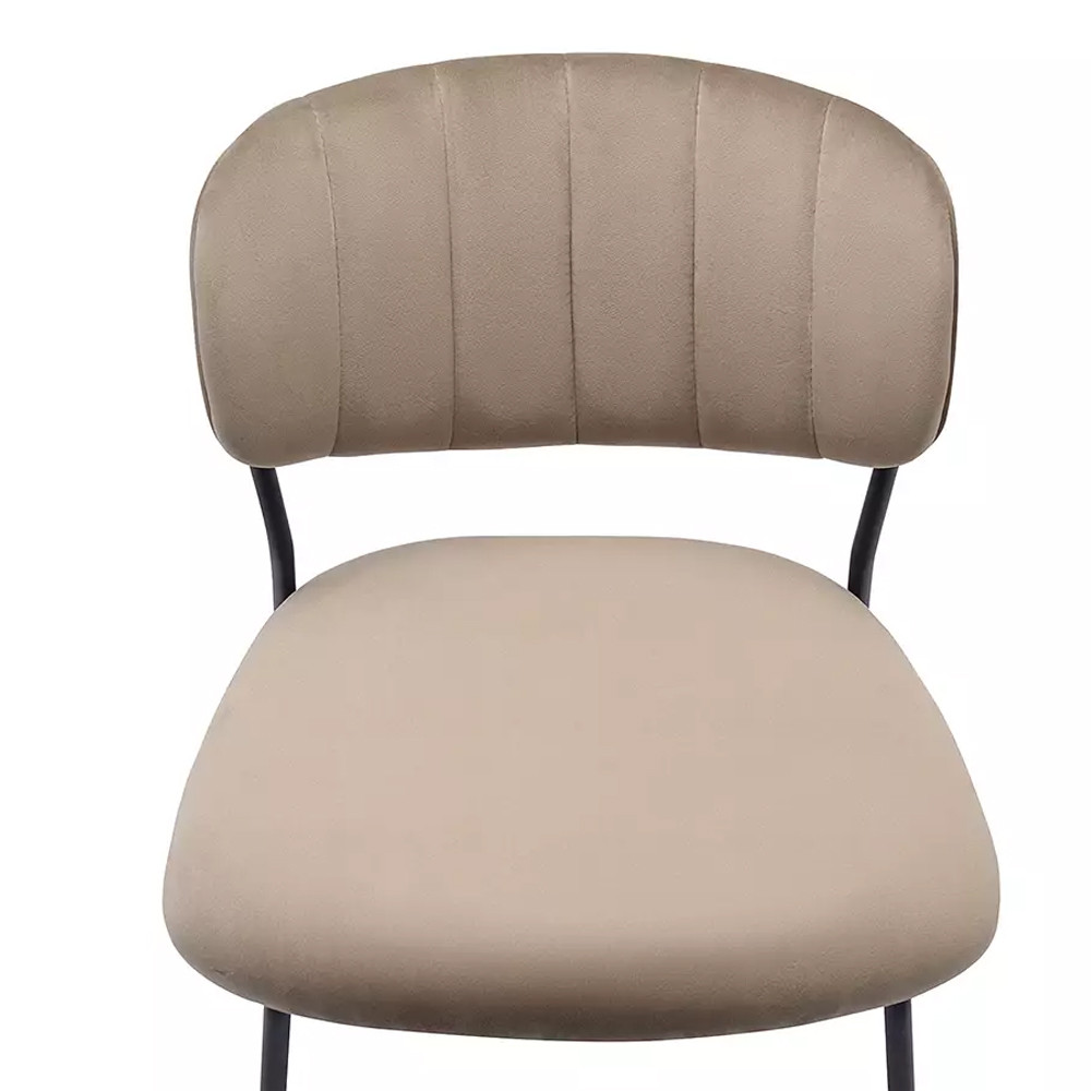 Стул Singer Chair без подлокотников светло-коричневый Велюр