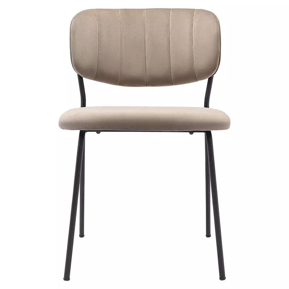 Стул Singer Chair без подлокотников светло-коричневый Велюр