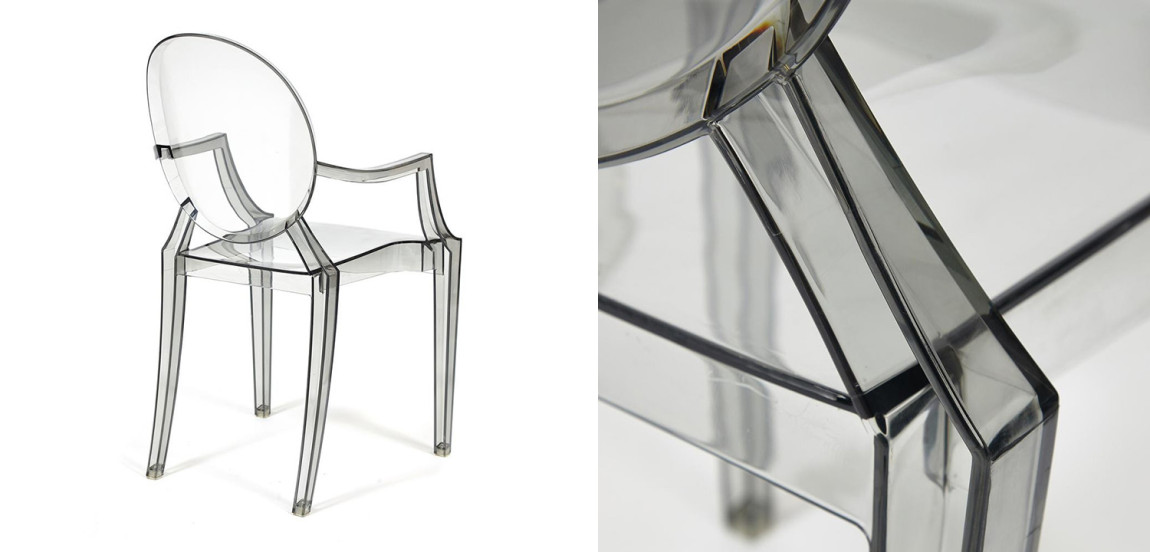 Стул Transparent Chair серый