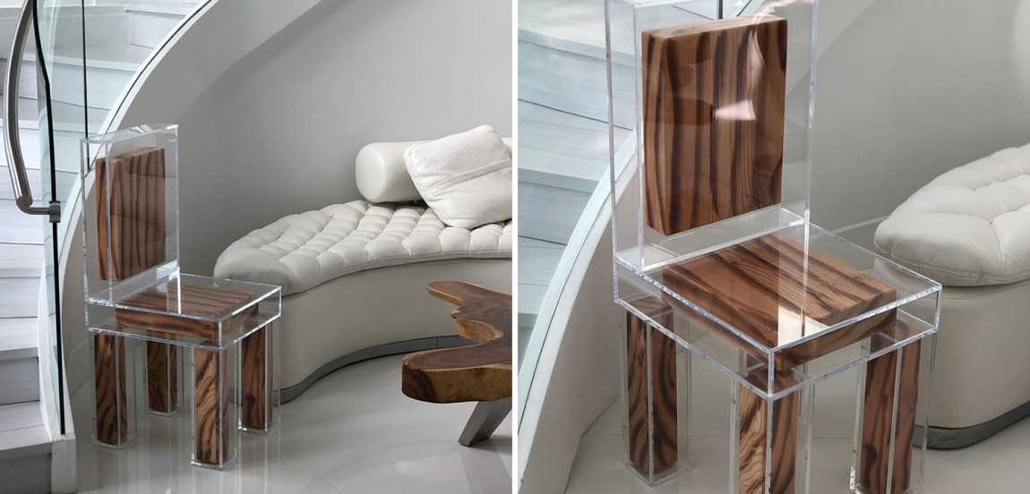 Стул Transparent Wood Chair