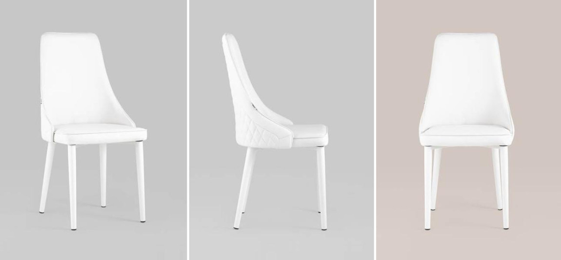 Стул Versailles Chair Белая Экокожа