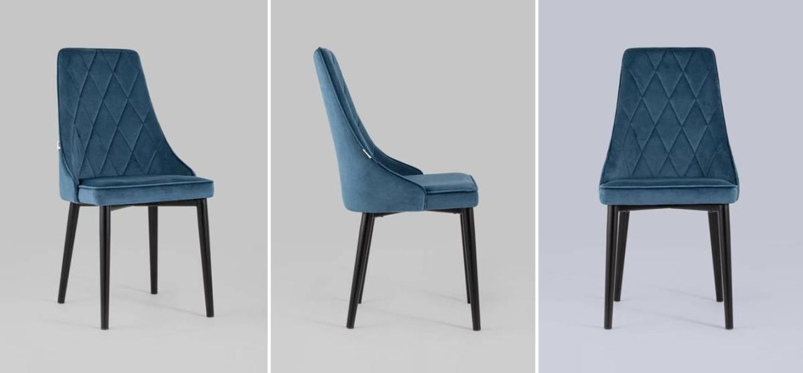 Стул Versailles Chair Синий Велюр