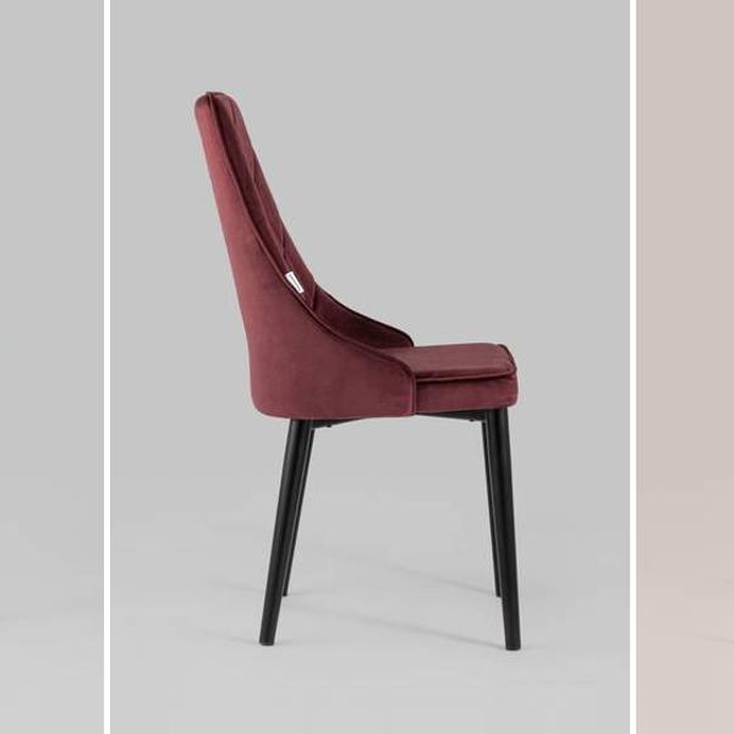 Стул Versailles Chair Цвет Винный Велюр
