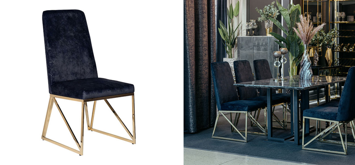 Стул барный Blave DARK BLUE