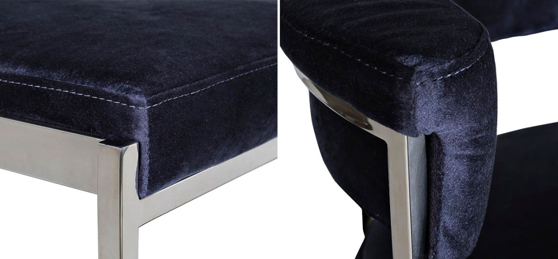 Стул барный Moselle dark blue